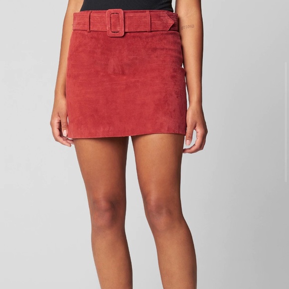 NWT Blank NYC Suede Skirt With Belt - Picture 3 of 6